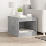 Kattenbakkast 47x59x42 cm bewerkt hout betongrijs - Afbeelding 3