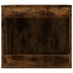 Kattenbakkast 47x59x42 cm bewerkt hout gerookt eikenkleurig - Afbeelding 4