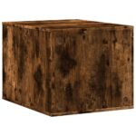 Kattenbakkast 47x59x42 cm bewerkt hout gerookt eikenkleurig - Afbeelding 6