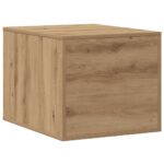 Kattenbakkast 47x59x42 cm bewerkt hout artisanaal eikenkleurig - Afbeelding 6