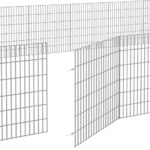 Dierenverblijf 48 panelen 54x60 cm gegalvaniseerd ijzer – Image 7