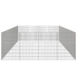 Dierenverblijf 24 panelen 54x80 cm gegalvaniseerd ijzer – Image 5