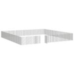 Dierenverblijf 48 panelen 54x80 cm gegalvaniseerd ijzer – Image 6