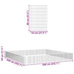 Dierenverblijf 48 panelen 54x80 cm gegalvaniseerd ijzer – Image 8