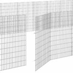 Dierenverblijf 24 panelen 54x100 cm gegalvaniseerd ijzer – Image 7