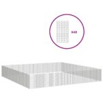 Dierenverblijf 48 panelen 54x100 cm gegalvaniseerd ijzer – Image 2
