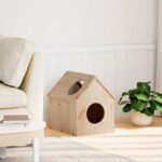 Kattenhuis 41x50x50 cm massief grenenhout – Image 2