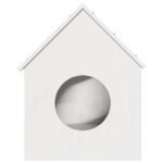 Kattenhuis 41x50x50 cm massief grenenhout wit – Image 3