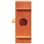 Kattenhuis 43x43x90 cm massief grenenhout wasbruin - Afbeelding 3