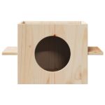Kattenhuis 51x35x30 cm massief grenenhout – Image 3