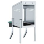 Kippennestkast 1 compartiment met poten gegalvaniseerd staal – Image 7