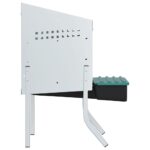 Kippennestkast 1 compartiment met poten gegalvaniseerd staal – Image 6