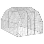 Kippenren 2,5x4x2,25 m gegalvaniseerd staal