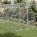 Kippenren 2,5x6x2,25 m gegalvaniseerd staal - Afbeelding 2