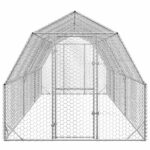Kippenren 2,5x6x2,25 m gegalvaniseerd staal - Afbeelding 3