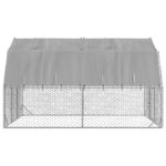 Kippenren met dak 2,5x4x2,25 m gegalvaniseerd staal – Image 4