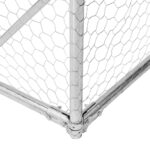 Kippenren met dak 2,5x4x2,25 m gegalvaniseerd staal – Image 6