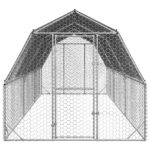 Kippenren met dak 2,5x6x2,25 m gegalvaniseerd staal - Image 3