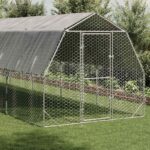Kippenren met dak 2,5x10x2,25 m gegalvaniseerd staal – Image 2