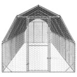 Kippenren met dak 2,5x10x2,25 m gegalvaniseerd staal – Image 3