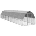 Kippenren met dak 2,5x12x2,25 m gegalvaniseerd staal – Image 5
