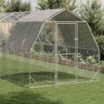 Kippenren met dak 2,5x10x2,25 m gegalvaniseerd staal – Image 2