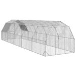 Kippenren met dak 2,5x10x2,25 m gegalvaniseerd staal – Image 5