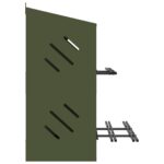 Kippennestkastje met 6 vakken olijfgroen metaal - Image 6