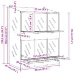 Kippennestkastje met 6 vakken olijfgroen metaal - Image 11