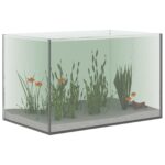 Aquarium met opslag Doorzichtig 40 x 25 x 25 cm Glas - Afbeelding 3
