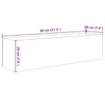 Aquarium met opslag Doorzichtig 80 x 20 x 20 cm Glas - Afbeelding 10